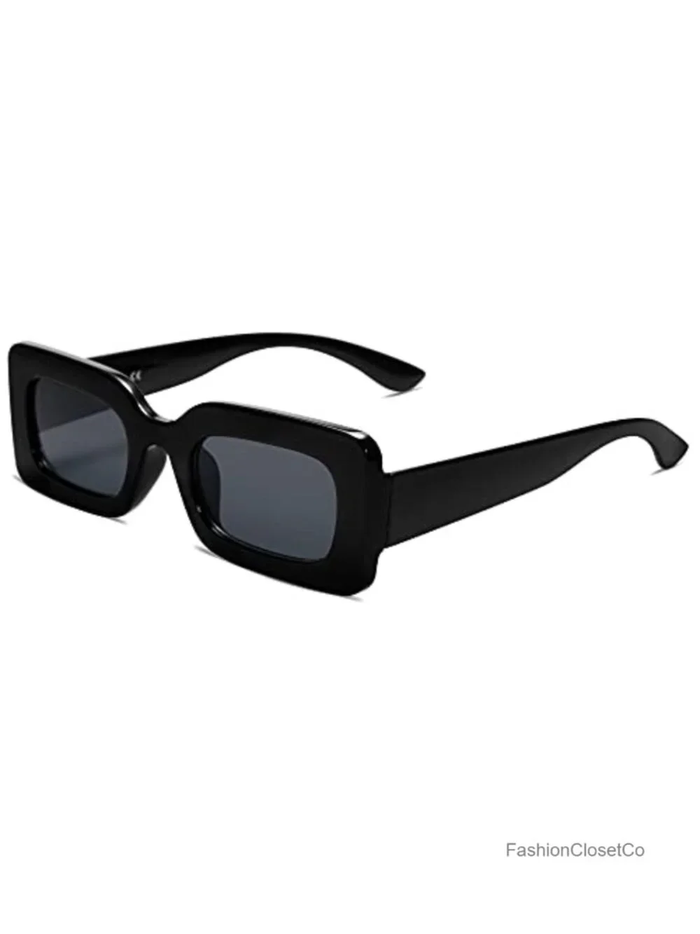 Chunky Retro Rectangle Sunglasses UV400 Unisex Driving Party